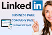 create linkedin business page to start earn