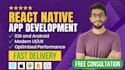 develop android and ios mobile app with react native