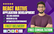develop android and ios mobile app development using react native