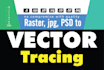 logo to vector tracing, image to vector, raster to vector, vector trace, revamp