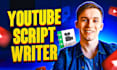write an engaging youtube video script