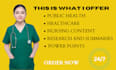 write public health, nursing, and healthcare content