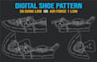 make digital shoe pattern for sb dunk low or air force 1 low