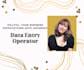 entry data skillfully and accurately