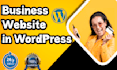 build responsive business website in wordpress
