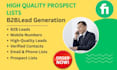 create high quality prospect lists with mobile numbers