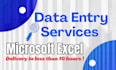 do excel data entry in just 3 hours
