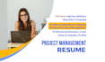 write ats compliant project management resume, cover letter, resume builder