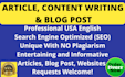 write a unique SEO article, blog post, or website content