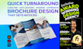 do high end business brochure design, bifold, trifold or company profile