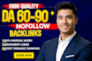create high authority da 50 to 90 SEO nofollow backlinks link building