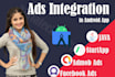 integrate startapp, admob and facebook ads in android app