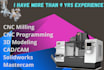do 3d modeling , cnc programming and design jigs and fixture