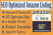 write SEO optimized amazon product listing  description amazon fba copywriting