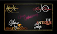 design scripted, handwriting, cursive, signature logo