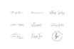 design cursive, scripted, handwriting,  signature logo