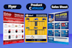 do a professional product catalog design and sales sheet design