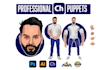 create a professional adobe character animator puppet