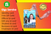 design highly professional id card, company identity card