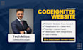 build a custom codeigniter website