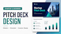 design a modern startup pitch deck and business presentation