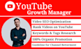 be your youtube growth manager