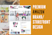 create premium amazon storefront brand design