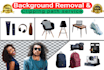do background remove, transparent, clipping path within 12 hours