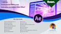 do professional editing, and animation on adobe after effect