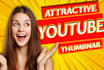 do creative youtube thumbnail for you
