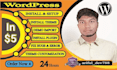 install wordpress theme customization, demo import and bugs fixing with migrate