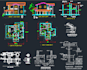 draft floor plans, elevations,sections in autocad 2d