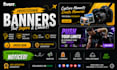 design banner, signage, billboards and graphic design