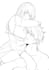 draw a line art in anime style