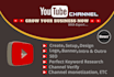create, design, setup youtube channel, and channel monetization