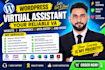 wordpress virtual assistant VA, help, data entry and do other task