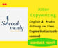 be your english and arabic copywriter for social media and blog