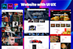 do web ui ux design and ui landing page by PSD xd figma