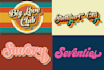 do handwritten typography hand lettering retro script font logo