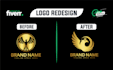design and redesign your logo creatively