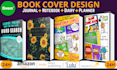 create kdp book cover, professional low content book cover