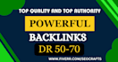 create high dr 50 to 70 high authority backlinks