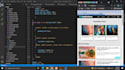 create responsive website frontend using HTML  CSS  js  bs4  jq
