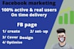 optimized facebook business page