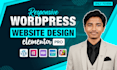 build responsive wordpress website design with elementor pro
