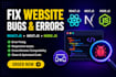 fix react, nextjs, nodejs, and responsive website bugs