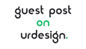 publish a guest post on urdesignmag