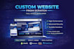 develop a custom ai website as a full stack developer, frontend developer