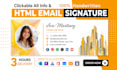 create HTML email signature for gmail, outlook, and apple mail etc