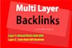 create SEO backlinks via multi layer link building method